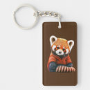 Search for red panda keychains Nature