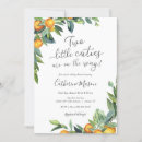 Search for two little cuties baby shower invitations Greenery