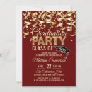 Search for gold glitter graduation invitations Modern