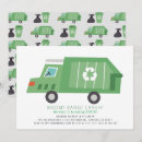Search for garbage truck birthday invitations Modern