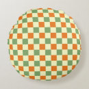 Search for green and brown pillows Checkered