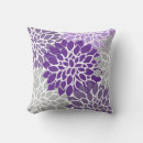 Search for purple and gray pillows White