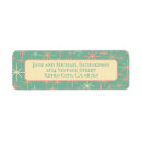 Search for vintage return address labels Teal