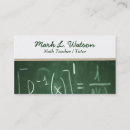 Search for mathematics business cards Arithmetic