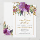 Search for amethyst wedding invitations Purple and gold