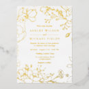 Search for gold and white wedding invitations Foil
