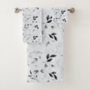 Search for black and silver bath towels White