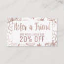 Search for salon referral cards Floral