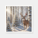 Search for red cardinal napkins Snow