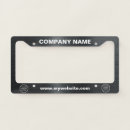 Search for company logo license plates Black and white