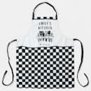 Search for checkered aprons Black and white