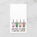 Search for bubble tea business cards Cafe