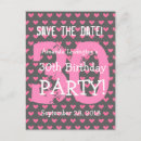 Search for 30th birthday save the dates Thirty