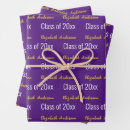 Search for purple and gold wrapping paper Graduation