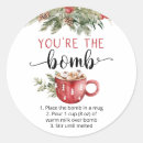 Search for hot chocolate stickers You're the bomb