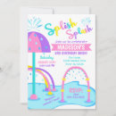 Search for water park invitations Splash pad party
