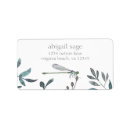 Search for dragonfly return address labels Damselfly