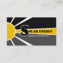 Search for solar business cards Sun