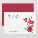 Search for poppies thank you cards Watercolor