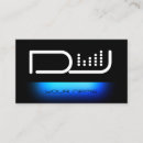 Search for music business cards Djs