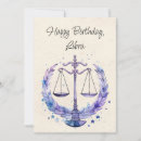Search for libra birthday cards Scales