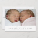 Search for twins birth announcement cards Newborn