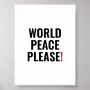 Search for world peace posters Typography