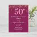 Search for elegant 50th birthday invitations Pink