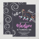 Search for neon roller skate birthday invitations Fun