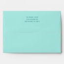 Search for mint green envelopes Return address