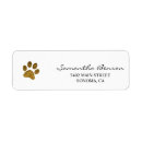 Search for dog paw print return address labels Calligraphy