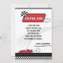 Search for race car thank you cards Racing party