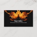 Search for flame business cards Unique