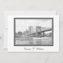 Search for brooklyn wedding invitations Black and white