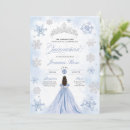 Search for snowflake quinceanera invitations Birthday