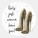 Search for gold high heel shoe stickers Girly