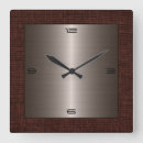 Search for stainless steel clocks Silver