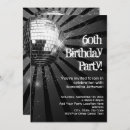 Search for disco 60th birthday invitations Silver
