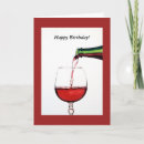 Search for red wine birthday cards Celebration