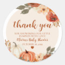 Search for little pumpkin baby shower stickers Autumn