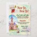 Search for princess and knight party invitations Fairytale