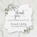 Search for ribbon wedding favor tags Thank you