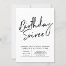 Search for soiree birthday invitations Black