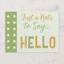 Search for just to say hello cards Green
