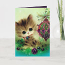 Search for retro cat christmas cards Vintage