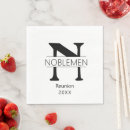 Search for family reunion napkins Minimal