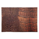 Search for faux leather placemats Alligator