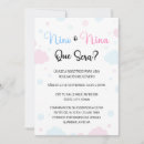 Search for spanish gender reveal invitations Revelación de genero