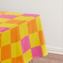 Search for pink and orange tablecloths Geometric