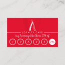 Search for red business cards Hairdresser